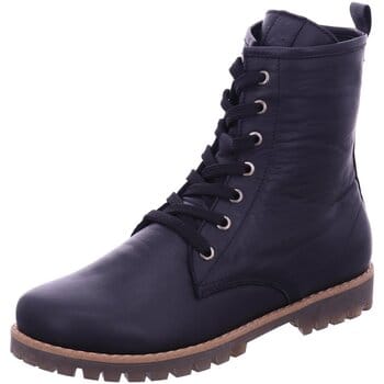 Andrea Conti Dames Leren Veter Enkellaars Uitneembaar Voetbed 0342847002 Zwart