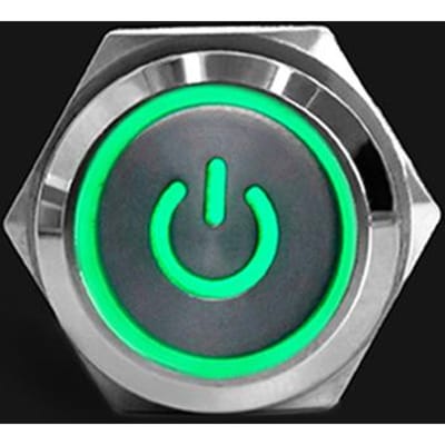 Bouton-poussoir métallique étanche, 12/16/19/22mm, lumière LED, verrouillage momentané, interrupteur d'alimentation du moteur de voiture, 5V, 12V, 24V, 220V, rouge, bleu 16mm