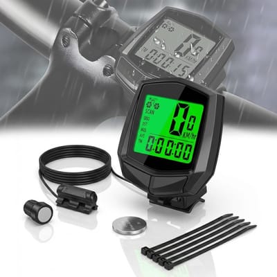 NBAP® Kilometerteller Fiets - Snelheidsmeter - Fietscomputer Draadloos