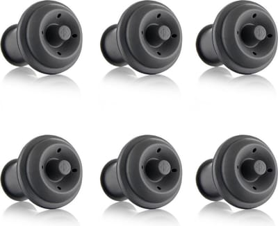 *** 6x Vacuüm Wijndoppen - Wijnafsluiter - Wijnstop - Wine Plug - van Heble®***
