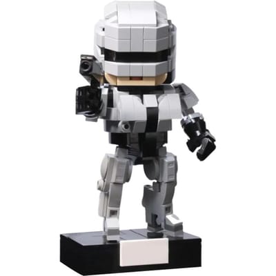 Gobricks MOC Robot Robocop Briques Figurine de Film Guerre Mécanique Police Bloc de Construction Jouets axés sur l'apprentissage Cadeaux black