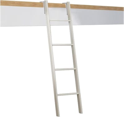 Uitgangsladder Kelder - Bedladder - Veilig Bereiken - Bredere Treden - 4-7 Treden - Wit