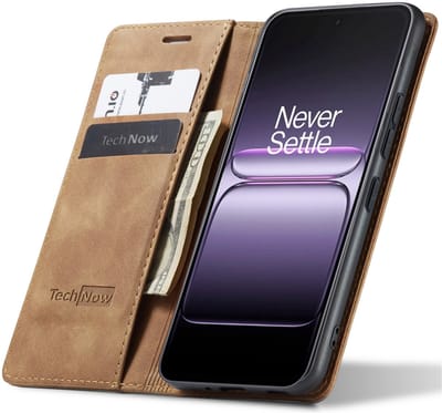 Hoesje geschikt voor OnePlus Nord 5 - Book Case Leer Slimline Bruin