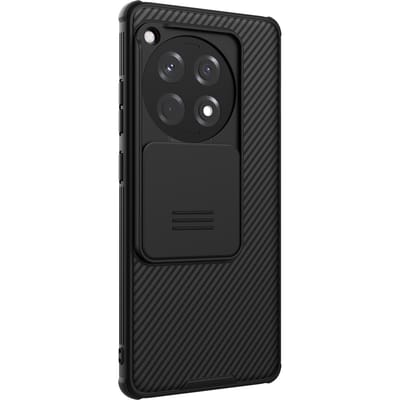 Nillkin Hoesje - Geschikt voor OnePlus 12R Hoesje - Nillkin CamShield Pro Back Cover - Zwart