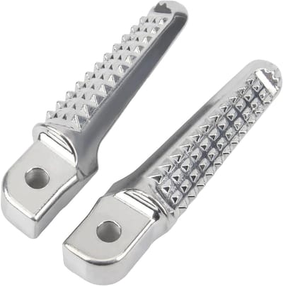 Motorfiets voetsteunen - Motorcross steunen - Verbeteren comfort - Universele pasvorm - 1 Paar - Zilver