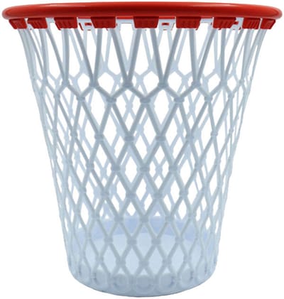 Lobbes prullenbak basketbalnet - speels opbergen voor kinderen.