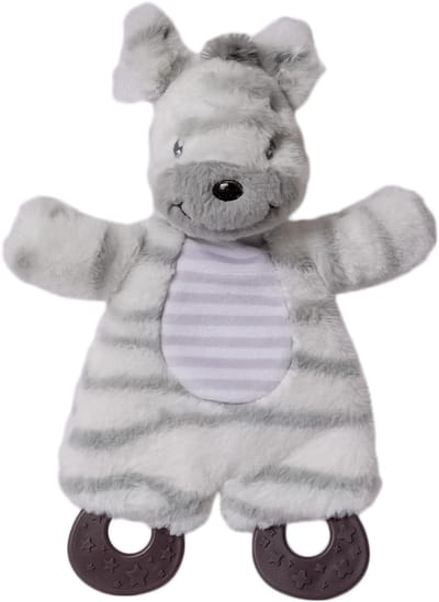 Speelgoedtopdeals - Charlie Zebra Knisperdoek met Bijtring - 25 cm