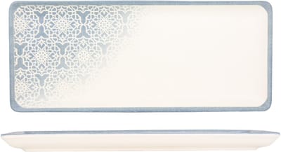 Kütahya Porselen Serveerschaal - Casa Blue - Porselein - 35x15 cm - set van 2