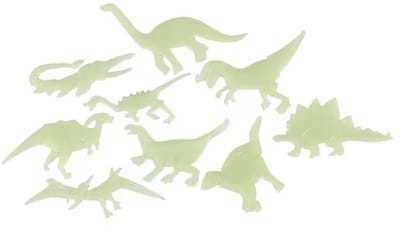 Glow in the dark Dinos - Lichtgevende Dinosaurus figuurtjes op de muur - MuurDecoratie - Glow in the dark - 9 stuks - CHPN