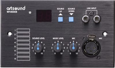 WP-8000B, wandpaneel selectie + input (incl. backb)