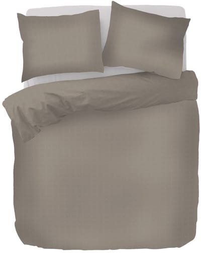 Kayori Shizu Dekbedovertrek Katoensatijn - 140x200-220 + 1 sloop - Eenpersoons - Taupe