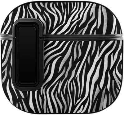 Oordopjes Hoesje - Beschermhoesje - Dagelijks Gebruik - Met Ophanglus Gat - 5.3 x 5 x 2.5 cm - Zebra Print
