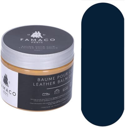 Famaco Leather Balm Care Cream - Lederen Meubelcreme - 345 Navy Blue / Blue Marine - 250ml