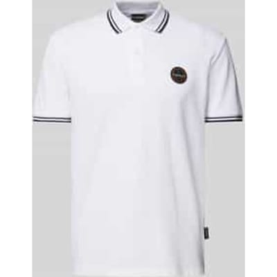 Regular fit poloshirt met labelbadge, model 'MACAS'