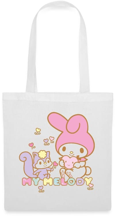 My Melody Plukt Hartbloemen Met Risu Tas Van Stof Schoudertas