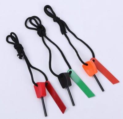 3x Vuurstarter - Waterdicht - Magnesiumstick - Vuursteen - Survival fire starter - Kampvuur - Vuur maken - Scouting - Outdoor - Bushcraft - Kamperen - Noodsituatie - Multicolor - Jonyx