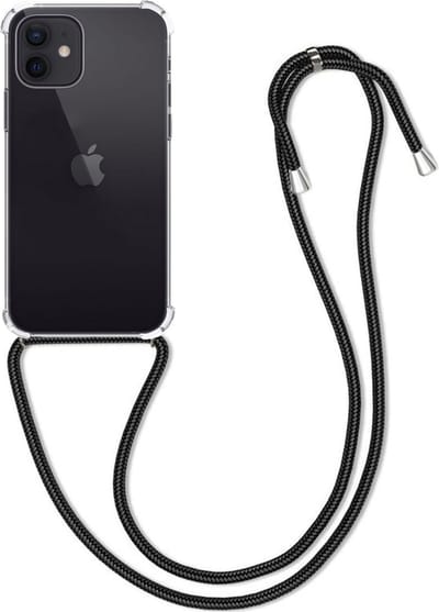 Hoesje Geschikt voor Apple iPhone 11 - Met Koord - Shock Proof - Siliconen Case - Back Cover - Telefoonkoord - Telefoon Hoes Shockproof - Telefoonketting - Transparant