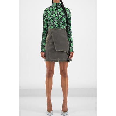Daily Paper Grey Heat Sensitive Gallon Skirt Maat: XS | Mini Rokken Outlet | Dames | Grijs