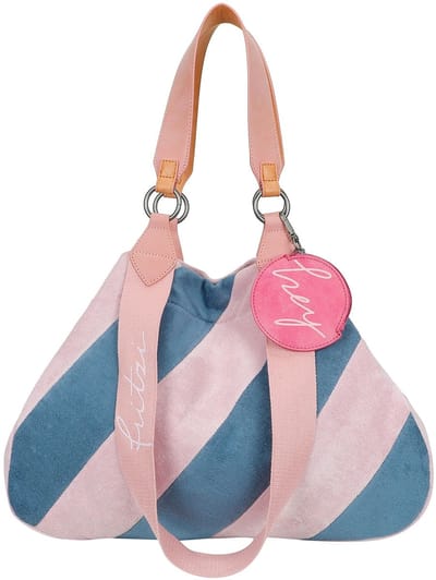 Fritzi aus Preußen Schoudertas Izzy Medium Limited Frottee Shopper Blue Rose Veelkleurig