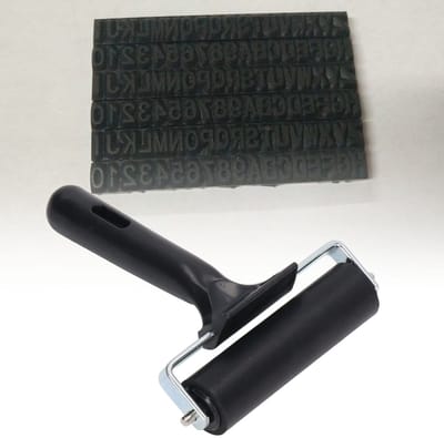 Dailygoods- Schilderij Roller 10cm - Antislip Handvat - Eenvoudig te Gebruiken - Gemakkelijk Schoon te Maken - Geschikt voor Strasstenen - Comfortabele Grip - Verfroller