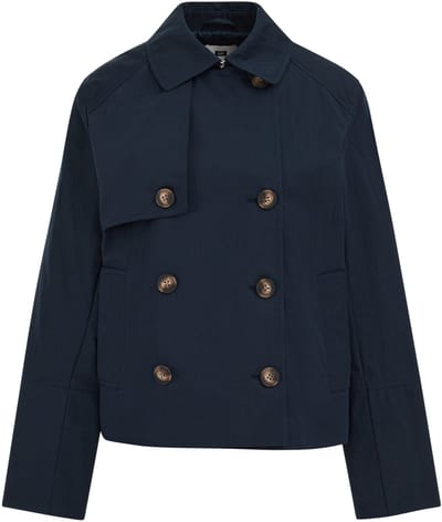 WE Fashion Dames Korte trenchcoat