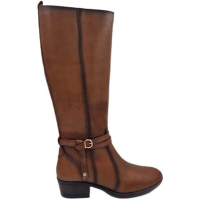 Pikolinos Cognac Leren Dames Laarzen - Cognac - 39
