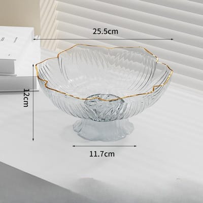 Salontafel Fruitschaal Water Snoepschaal Fruitkom Licht Luxe Kristal Nieuwe Stijl Fruitschaal Woonkamer Huishouden Afdruip Fruitmand