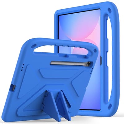 Coverup Tablethoes geschikt voor Samsung Galaxy Tab S10 FE Plus Hoesje - ShockProof Kids Case - Blauw