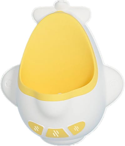 Kinderpotje Vliegtuig - Zindelijkheidstrainer Baby - Zindelijkheidstraining - Draaiende Windmolen - 33.5 x 29 x 16.9 cm - Geel