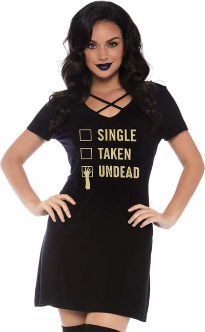 T-shirt jurk mort-vivant in jersey voor vrouwen Leg Avenue