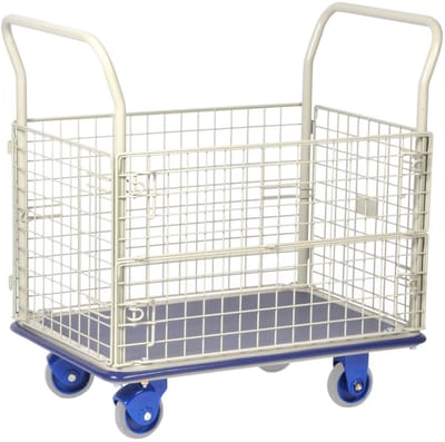 Prestar Gaascontainer / Plateauwagen met 2 Duwbomen - Draagvermogen 300 kg