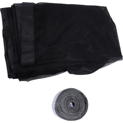 Magnetische hordeur zelfsluitend zijopening zware kwaliteit vezel magnetisch gaas hordeur gordijn black