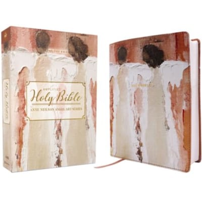 Amplified Holy Bible, Anne Neilson Angel Art Series, Leathersoft, Blush