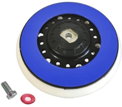 Polijstschijf Schuurschijf - Steunschijf Klittenbandschijf - Auto Polijsten - Multi-gat Ontwerp - 150 mm - Blauw Zwart