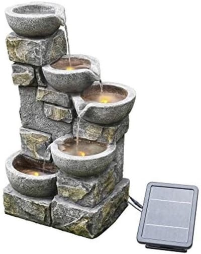 Thuys – Waterornamenten – Voor Buiten – Waterval – Kamerfontein – Waterfontein Tuin – 44 x 31 x 69 cm – Natuurlook