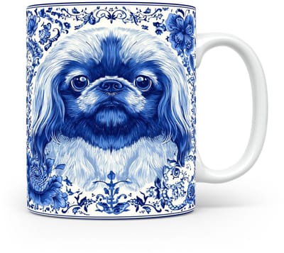 Mok Pekinees Beker voor koffie of tas voor thee, cadeau voor dierenliefhebbers, moeder, vader, collega, vriend, vriendin, kantoor, opa, oma, hond, kerst, sinterklaas, verjaardag
