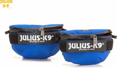 IDC® universele zijtassen blauw voor harnas maat baby1 tot maat mini.