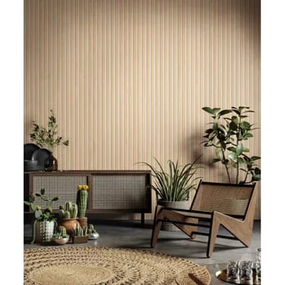 Grosfillex Wandpaneel Linio - Element 3d Effect - Pvc - Bright Ash - 37,5x260cm