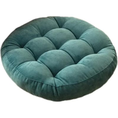 Grote Vloerkussens Rond Zitkussen voor Volwassenen Kinderen Getuft Dik Meditatiekussen voor Yoga Woonkamer Tatami 42cm/55cm 42x42cm