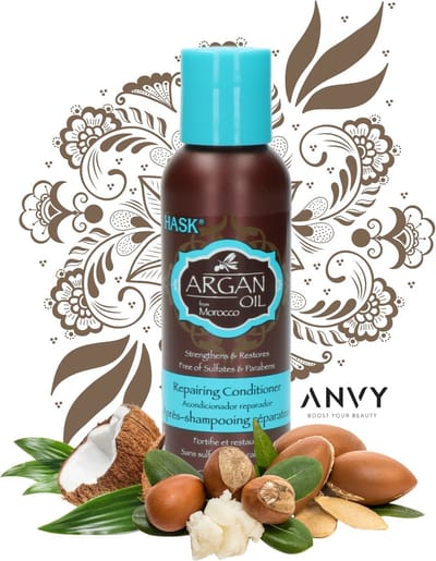 Hask Conditioner Argan Oil Repairing Conditioner Travelsize - Leave-In Conditioner - Crèmespoeling