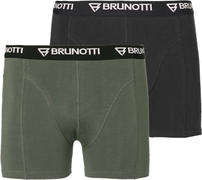 Brunotti - Sido Boxershort Heren - 2 Stuks - Katoen - Heren Ondergoed - Groen/Blauw - S