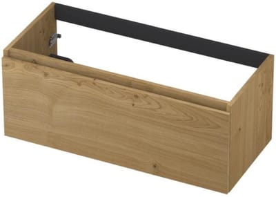 INK - Onderkast 1L Greeploos Houten Keerlijst Fineer - 1000x450x400 Mm - Natur Fineer