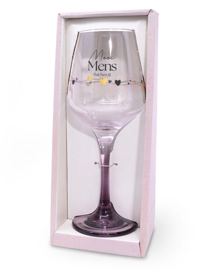 Sparkling wijnglas | Thema: Mooi mens | Inhoud: 350ml | Kleur: Roze