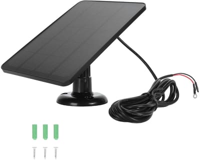 Allecto - 10W Zonnepaneel - Oplader voor Buitencamera - IP66 weerbestendig - Geschikt voor Ring Video Doorbell - Duurzaam en Efficiënt