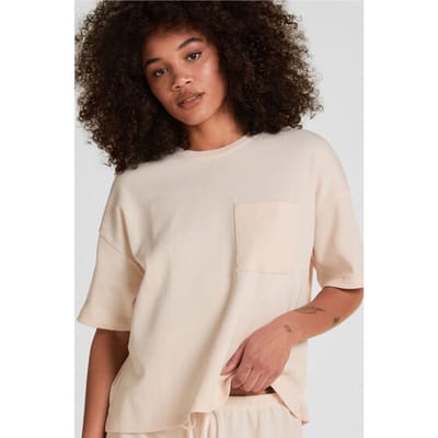 Hunkemöller Pyjama Top Waffle Roze