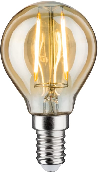 Paulmann 28712 LED-lamp Energielabel F (A - G) E14 Kogel 4.7 W = 37 W Goud (Ø x h) 45 mm x 78 mm 1 stuk(s)