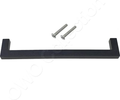 Design handgreep deurgreep greep voor kast - lade - laatje - deur - handgrepen - grepen - keukenkastje - RVS - 20,4cm | zwart