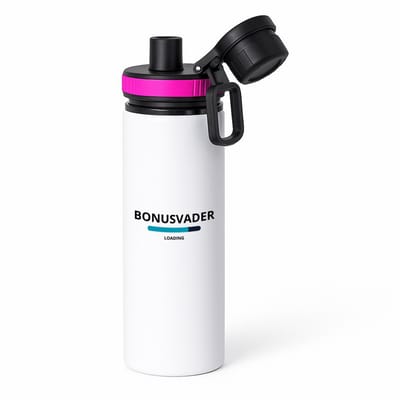 Hacebo® - bonusvader loading waterfles met draaidop roze - Papa - ochtendkoffie laden - vader cadeautjes - vaderdag - verjaardagscadeau - verjaardag - cadeau - geschenk - kado - gift - vader artikelen - water fles - 850ML