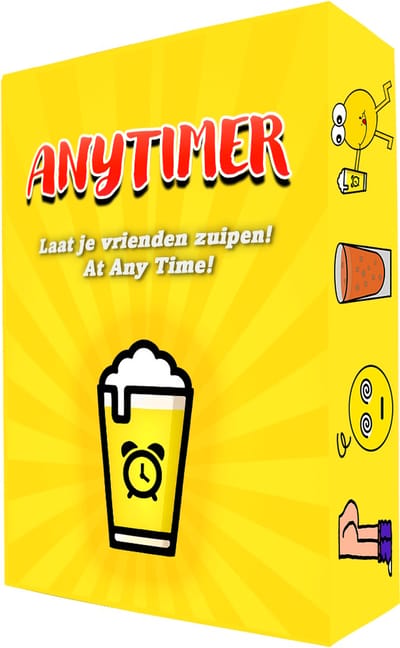 Anytimer Kaartspel - Drankspel voor studenten - Hilarische kaarten - 70 unieke kaarten