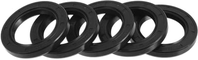 Dubbele Lip Olieafdichting 30X45X6mm met Roterende Veerstalen Afdichtingsring - Hoge Druk Rubber NBR, Set van 5 Stuks voor Betrouwbare Sluiting en Duurzaamheid